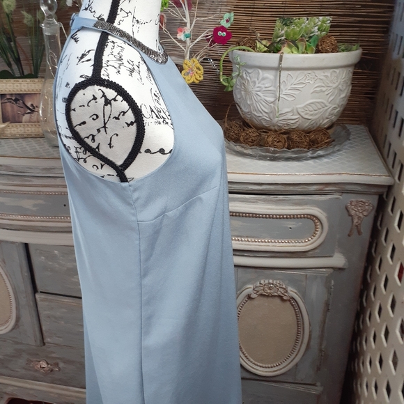Periwinkle Lightweight Beaded Dress - Picture 3 of 6